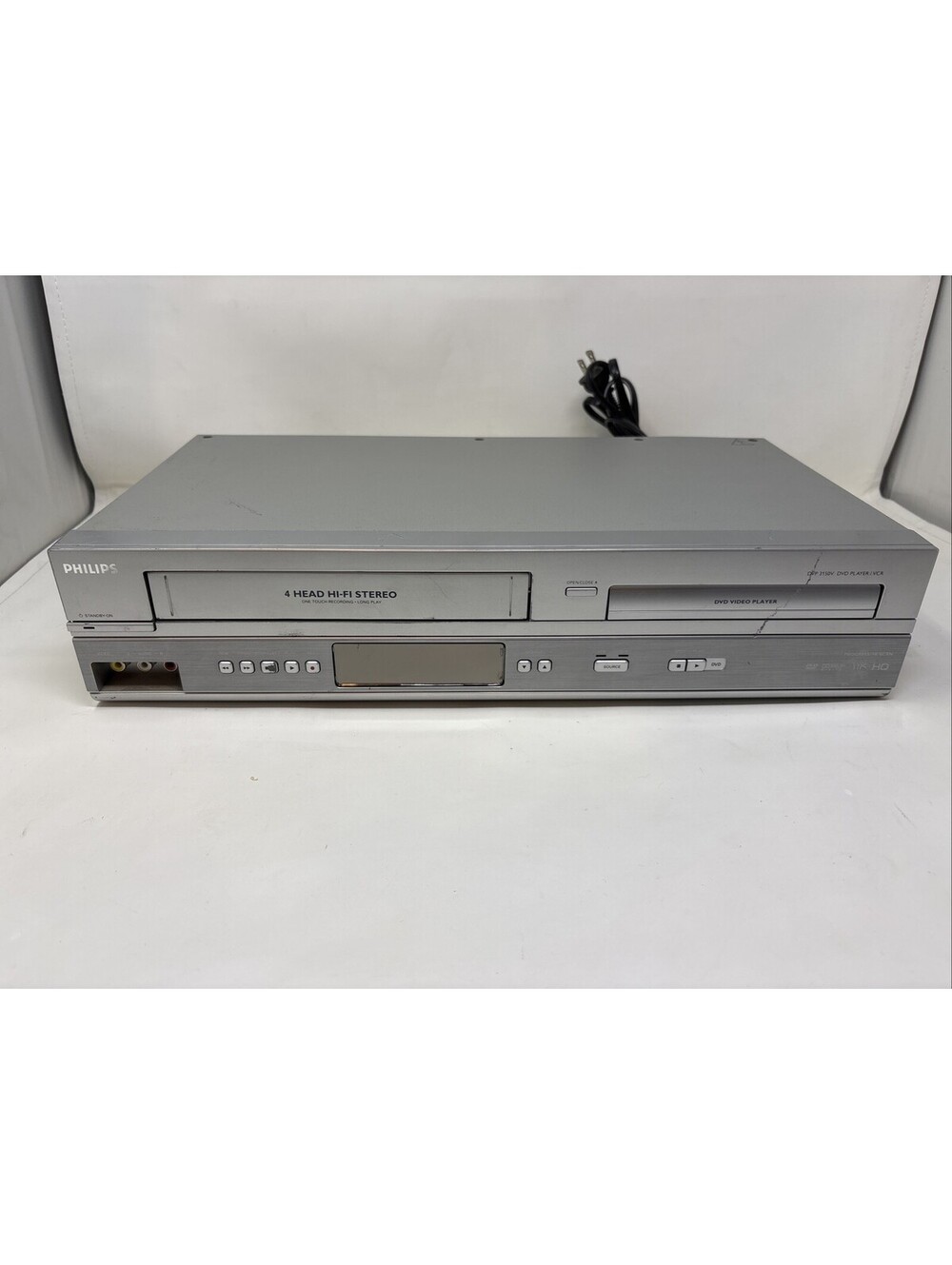 Philips DVD VCR Combo Player DVP3150V/37 4 Head Hi-Fi Stereo VHS Works No Remote